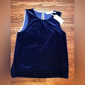 NWT vineyard vines velvet tank top xs navy